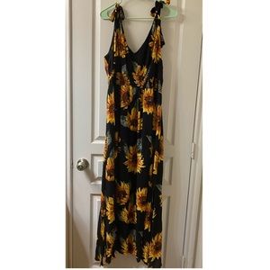 Sunflower maxi dress